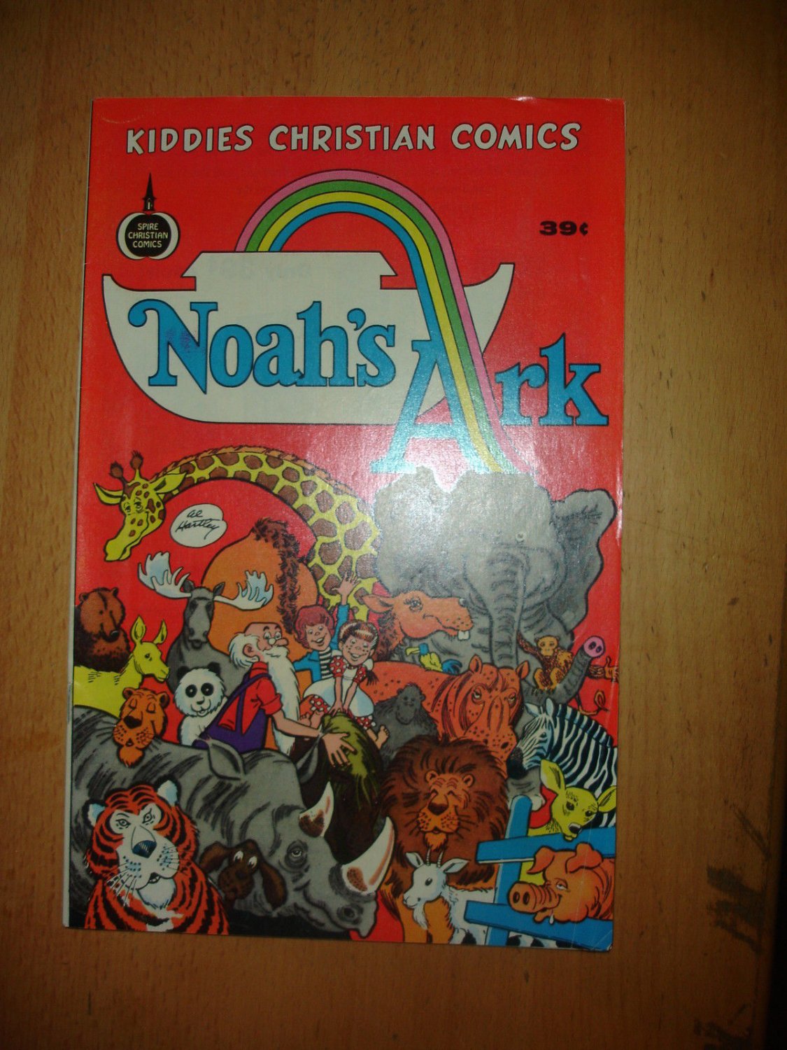 Noahs Ark Spire Christian Comics Colorful Animals Revell Publisher 1975 Vintage