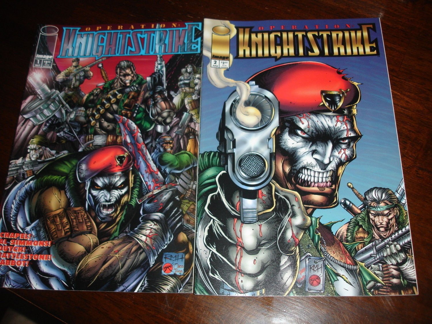 Operation Knightstrike #1 #2 RMH covers