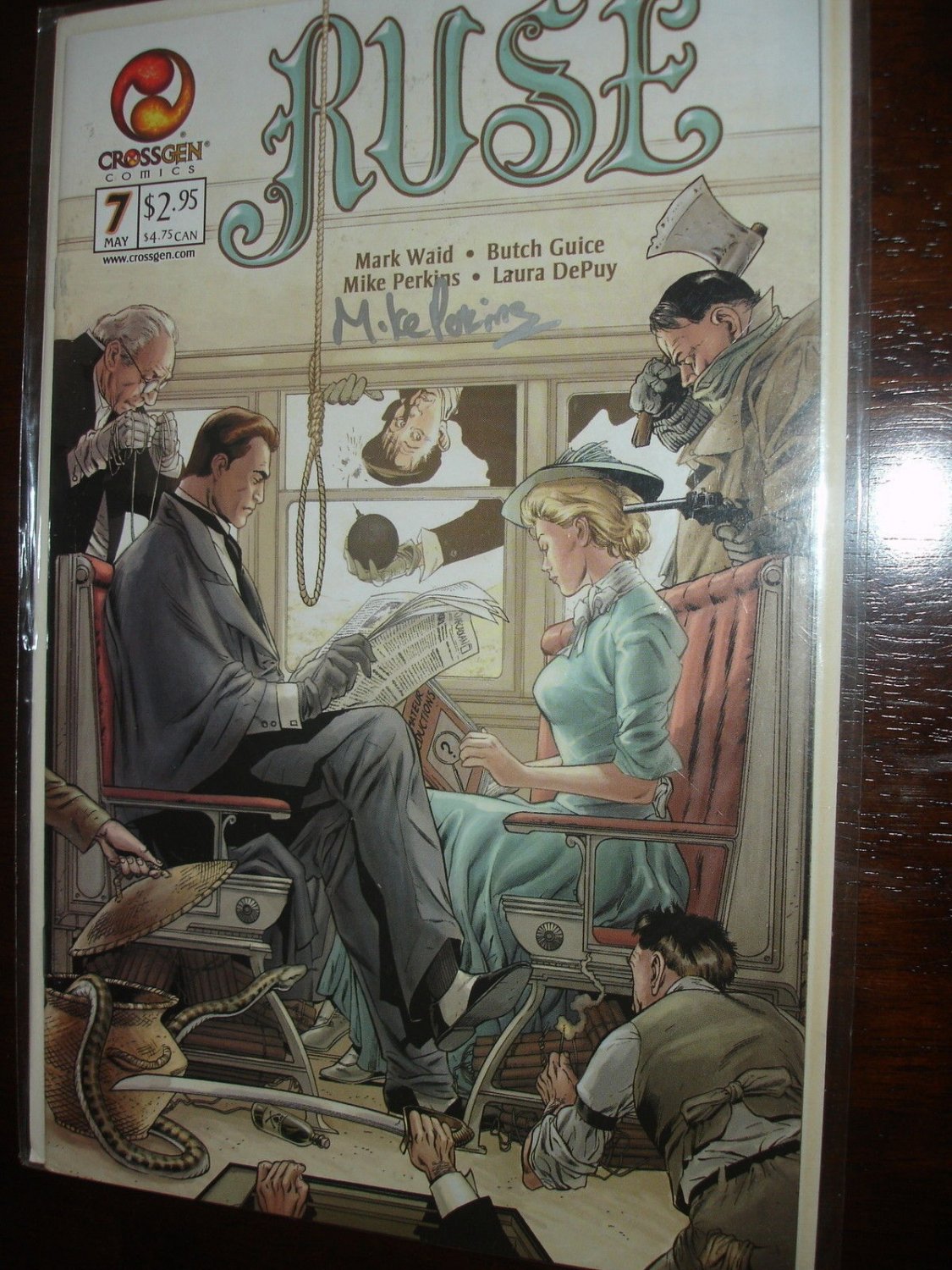 RUSE (2001 Series) #7  Signed by Mike Perkins