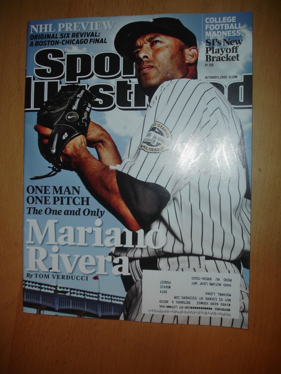 Sports Illustrated October 5, 2009 Mariano Rivera