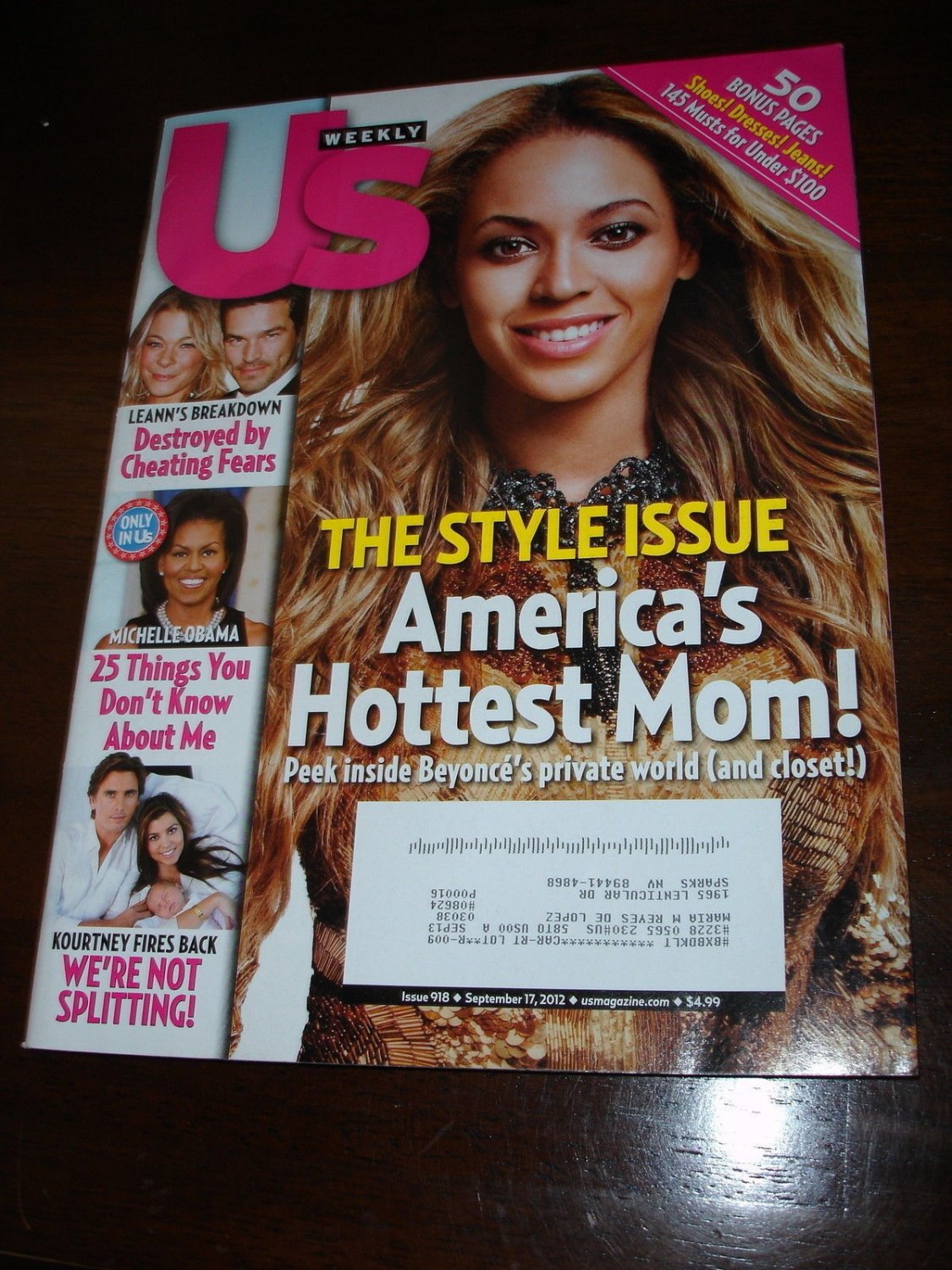 US Weekly #918 September 17 2012 Beyonce