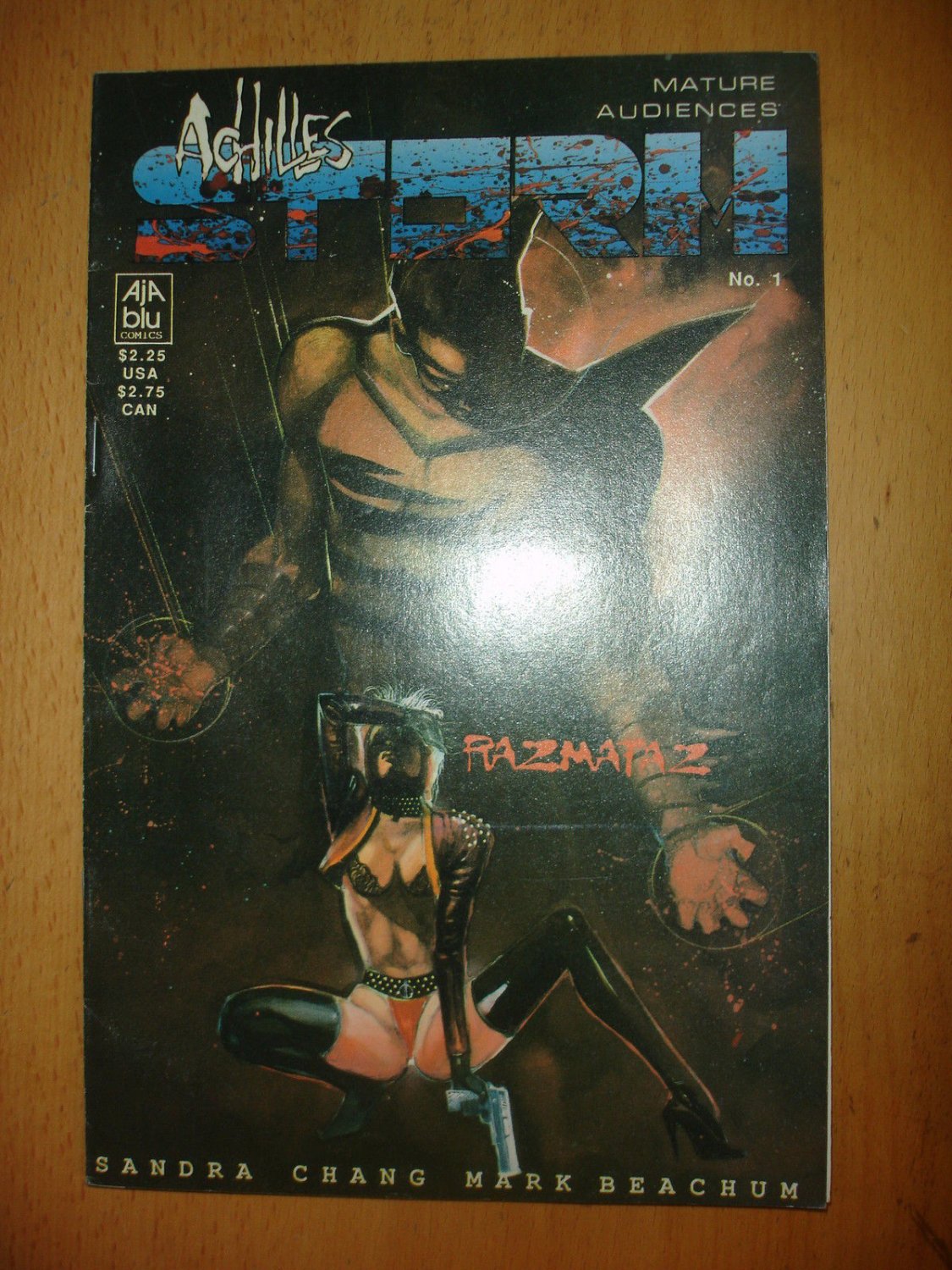 ACHILLES STORM #1  AJA BLU COMICS MATURE