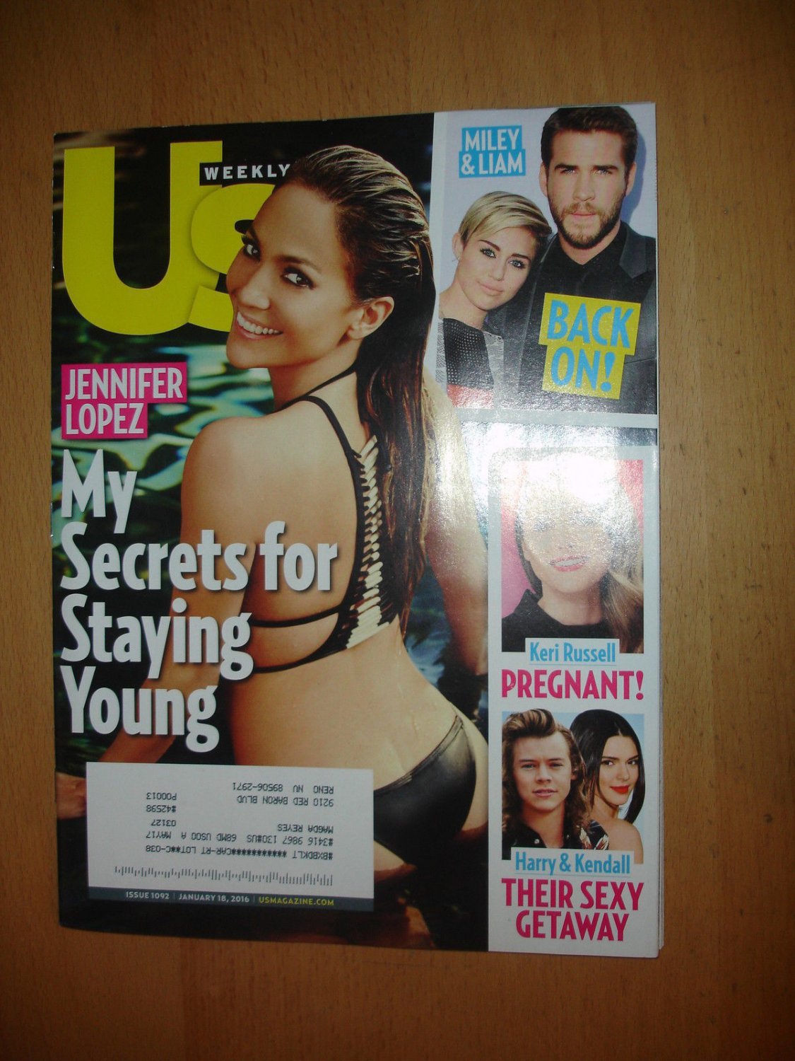 US Weekly #1092 January 18, 2016 Jennifer Lopez