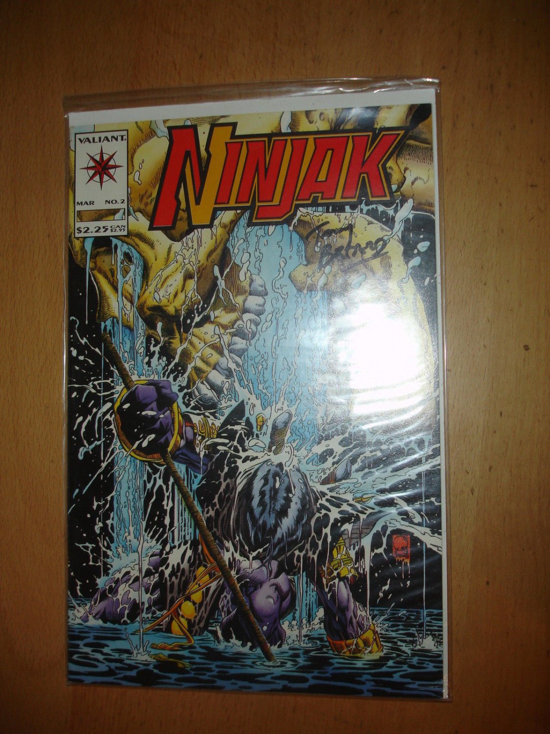 Ninjak #2  Valiant Signed by Tony Bedard