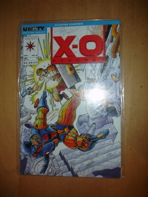 X-O Manowar #8 SIGNED By Tom Ryder & Bob Layton