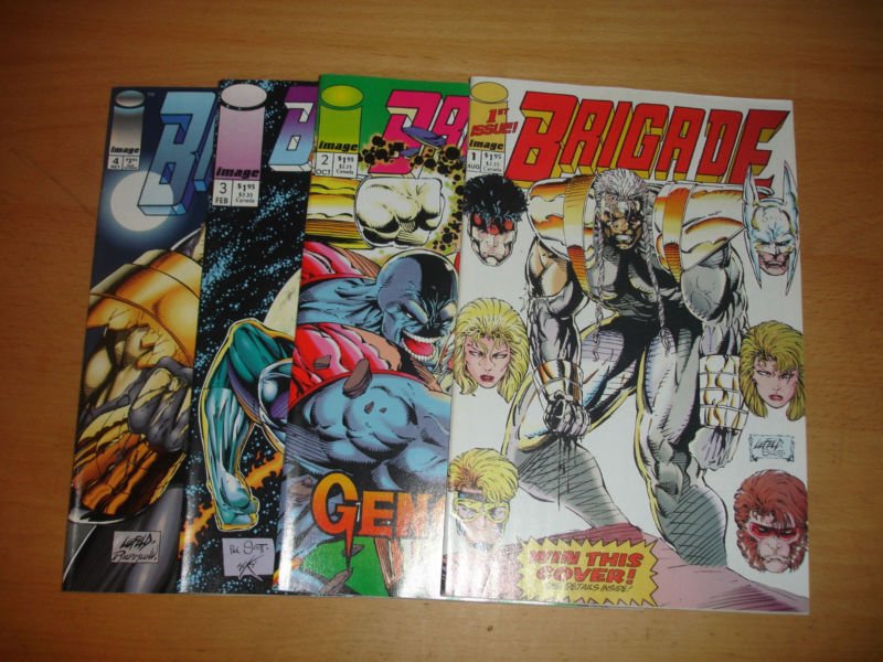 Complete Comic Set: Brigade #1-4 2 3 Image Comics Liefeld 1992