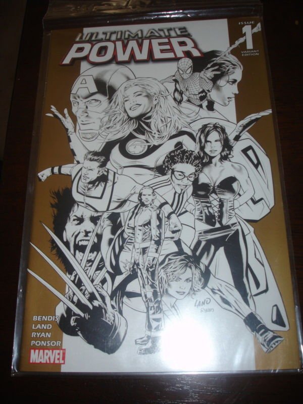 ULTIMATE POWER #1 Gold Retailer Incentive Sketch Variant Cover 2006 Series