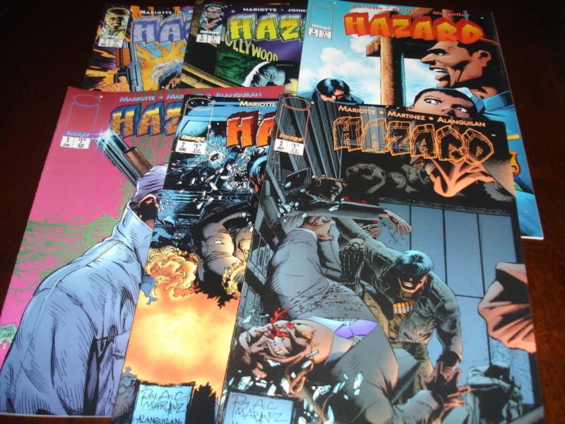 HAZARD #1-5, 7 Comic Set IMAGE 1996 Martinez art