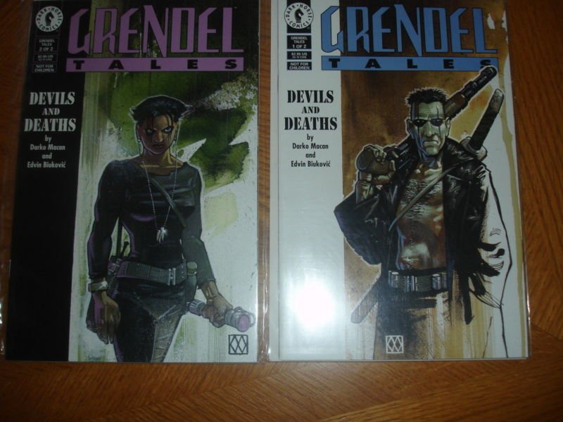 Grendel Tales Devils and Deaths #1 & 2 Dark Horse Comic Book Set  Mini Series