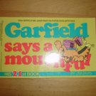 Garfield Says a Mouthful Book by Jim Davis 21st Book 1991 Ballantine