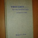 Thoughts..For One Hundred Days As Heard On Radio-Evans