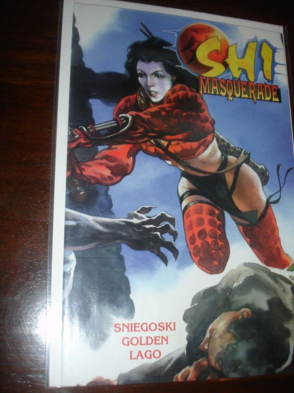 Shi Masquerade #1 Wrap Cover William Sniegoski Golden Crusade Comic Book
