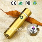 Gold Dual Arc Electric USB Lighter Rechargeable Plasma Windproof Flameless Cigar Pipe
