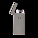 Gunmetal Dual Arc Electric USB Lighter Rechargeable Plasma Windproof Flameless Cigarette