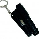 3 in 1 Mini Emergency Safety Hammer Auto Car Window Glass Breaker Cutter Whistle Escape Tool (Black)