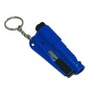 3 in 1 Mini Emergency Safety Hammer Auto Car Window Glass Breaker Cutter Whistle Escape Tool (Blue)