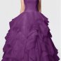 White Disney Princess Outdoor Princess Sleeveless Backless Organza Bridal Gown