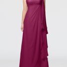 Glamorous Garden Empire One Shoulder Floor Length Beaded Bridal Gown