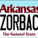 Arkansas Vanity License Plate Tag 6"x 12"  Razorbacks NCAA Team Metal Auto