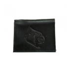 NCAA Louisville Cardinals Wallet Team Black Tri-Fold Leather Brand New Logo Men