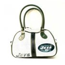 NFL New York Jets Bowler Purse Bag  Handbag  Team Logo Womens - NWT White