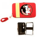 NCAA Florida State Seminoles Shell Wristlet Purse Wallet Garnet Team Logo FSU