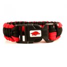 Arkansas Razorbacks Survival Bracelet NCAA Paracord Survivor Strap Football Team