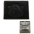 NCAA Auburn Tigers Wallet Team Black Tri-Fold Leather Brand New Logo Men SEC
