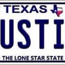 Texas Austin Vanity License Plate Tag 6"x 12" NCAA Longhorns Metal Auto Frame