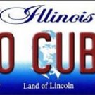 Mlb Go Cub 's Vanity License Plate Tag  6"x 12"  Metal Auto Illinois Chicago