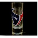 NFL Texans 2.5 Oz Cordial Shot Glass Team Logo Barware Color Houston Logo