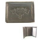 Texas Longhorns Wallet Black Tri-Fold Leather  Brand Team NCAA Men