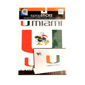 NCAA Hurricanes Decal  Laptop Removable Stickers Tablet Mobile Miami Phone Sheet