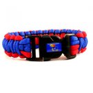 Kansas Jayhawks Survival Bracelet NCAA Paracord Survivor Strap Football Team