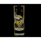 NFL Vikings 2.5 Oz Cordial Shot Glass Team Minnesota Barware Color  Logo