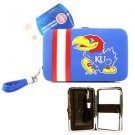 NCAA Jayhawks Shell Wristlet Wallet Purse Blue Phone Kansas Team Logo Woman UK