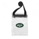 New York Jets Official Clear Zip Pouch NFL 6" X 8" - Stadium Approved Gameday