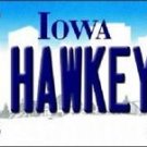 Iowa Go Hawkeyes Vanity License Plate Tag 6"x 12" NCAA  Metal Auto