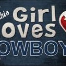 This Girl Loves Her Cowboys License Plate Tag 6"x 12" NFL Dallas Metal Auto