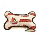 NCAA Louisville Cardinals Dog Toy Bone Shaped Squeak Fabric Chew Toy  Pet  New