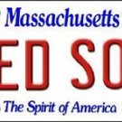 Mlb Red Sox Vanity License Plate Tag Boston 6"x 12"  Metal Auto Fenway Park New