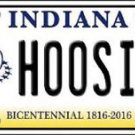 NCAA Indiana Vanity License Plate Tag 6"x12" Hoosiers College Team Metal Auto