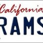 NFL Rams Vanity License Plate Tag  6"x 12"  Metal Auto Los Angeles Gurley Sports