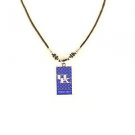NCAA Kentucky Necklace Diamond Plate Tailgate Wildcats  Jewelry  KU Logo
