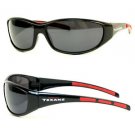 Houston Texans NFL 3 Dot Wrap Sunglasses UV 400 Black Red Licensed New Watt