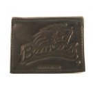 Oregon State Beavers Wallet Black Tri-Fold Leather  Brand Team NCAA Pac 12
