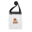 Cleveland Browns Official Clear Zip Pouch NFL 6" X 8" - Stadium Approved Gameday