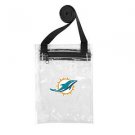 Miami Dolphins Official Clear Zip Pouch NFL 6" X 8"  - Stadium Approved Gameday