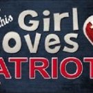 This Girl Loves Her Patriots License Plate Tag 6" x 12" NFL Brady Metal Auto