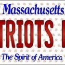Patriots Fan Vanity License Plate Tag New England 6"x 12" Metal NFL Auto Truck